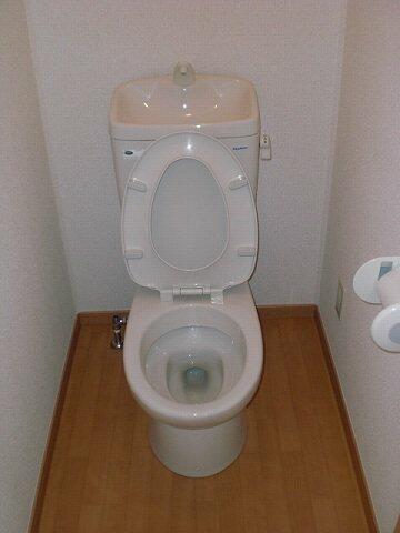 トイレ　現在は温水洗浄便座付きです