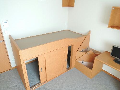 収納　収納付ベッドタイプのお部屋