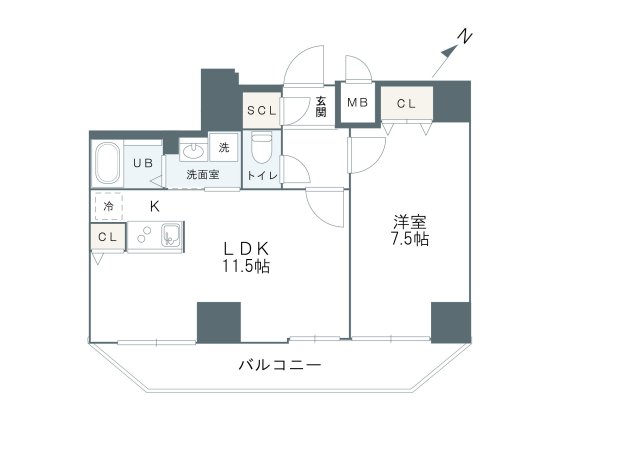 グルーブ神戸元町アリアの間取り写真