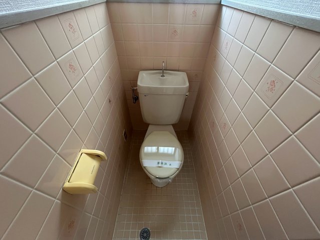 近鉄南大阪線 駒ケ谷駅 徒歩9分 2階建 築34年のトイレ写真