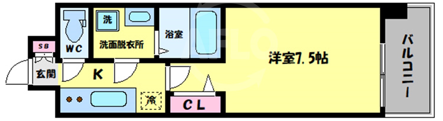 S-RESIDENCE福島Grandeの間取り写真