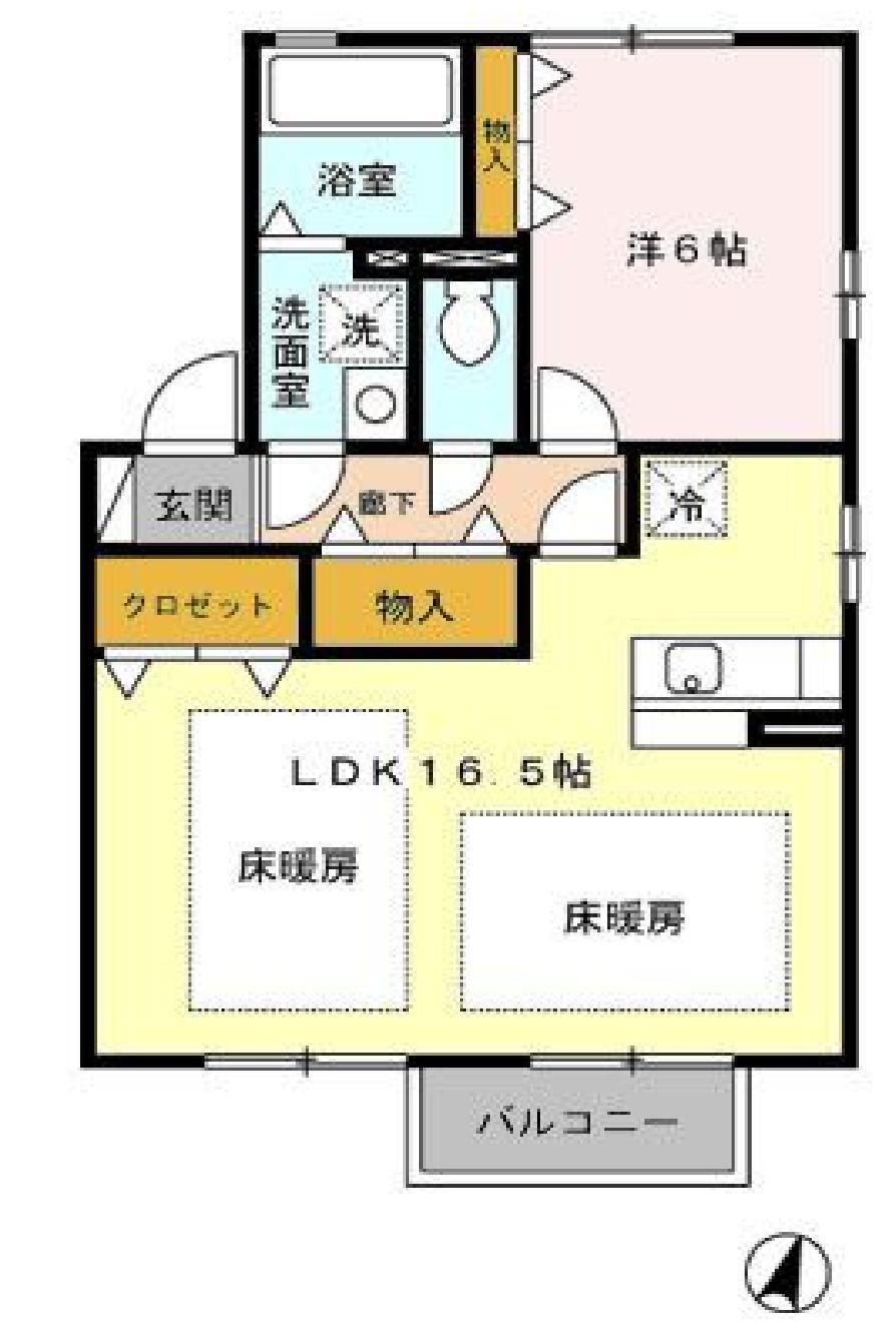 コンフォ-トベルテの間取り写真