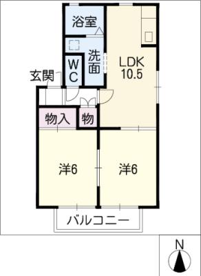 ファミール尾崎の間取り写真