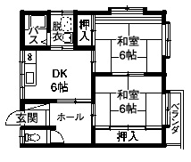 サンハイツAの間取り写真