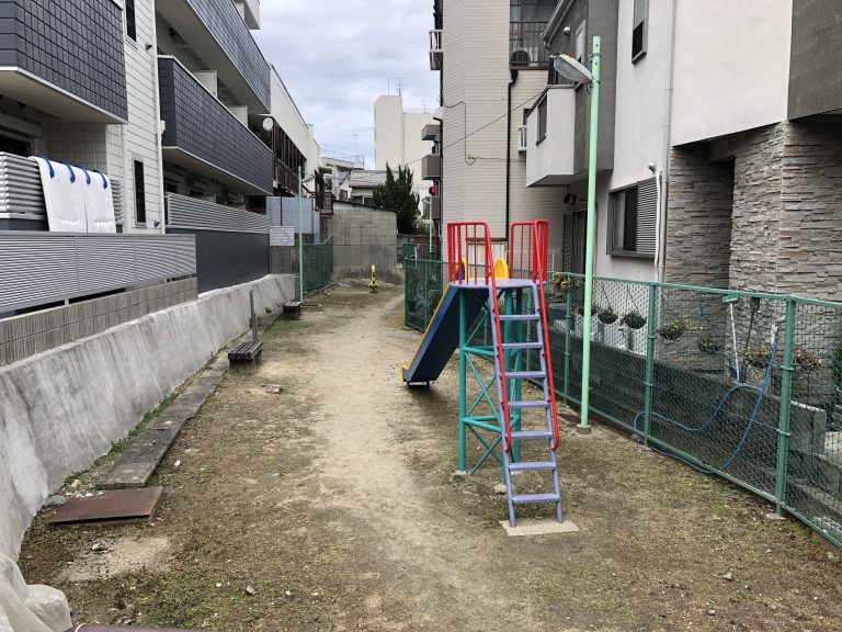 公園　曽根東町2丁目児童遊園（公園）まで27m