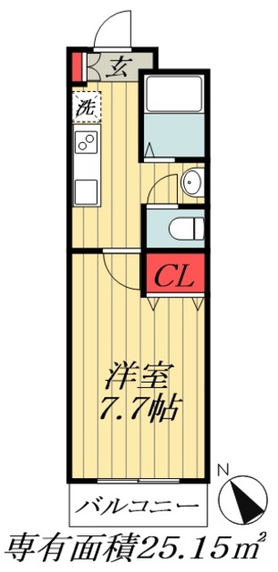 ＪＲ総武線 東船橋駅 徒歩6分 3階建 築22年の間取り写真