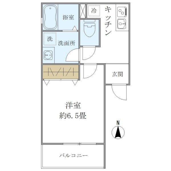 シナジーコート十三東の間取り写真
