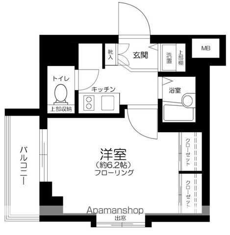 都営大江戸線 東中野駅 徒歩2分 6階建 築22年の間取り写真