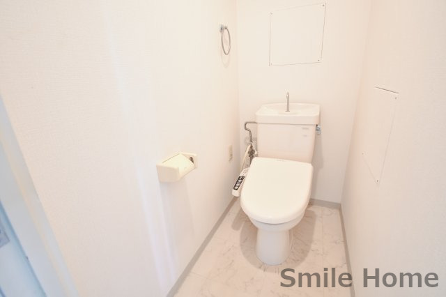トイレ　清潔感があるトイレです。入るとホッとする、そんな空間。