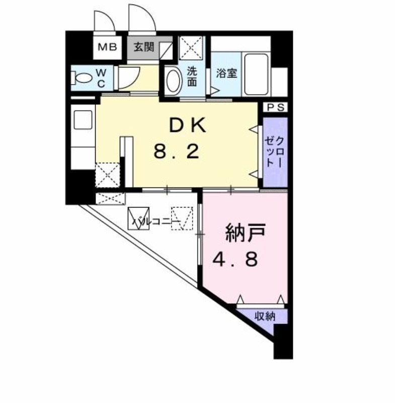 ＪＲ大阪環状線 京橋駅 徒歩9分 9階建 築12年の間取り写真