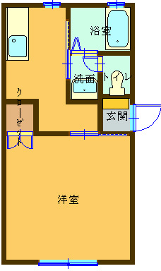 ニューハイツ早川　A棟の間取り