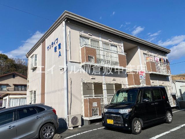 都窪郡早島町若宮のアパートの建物外観