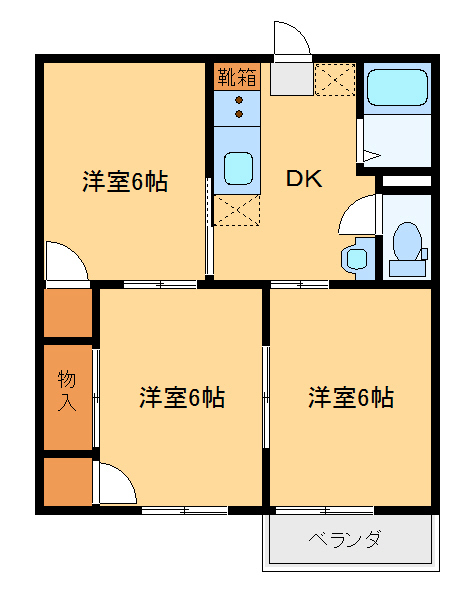 パールハイツの間取り