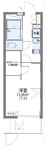 レオパレスちくぜん陣山の間取り