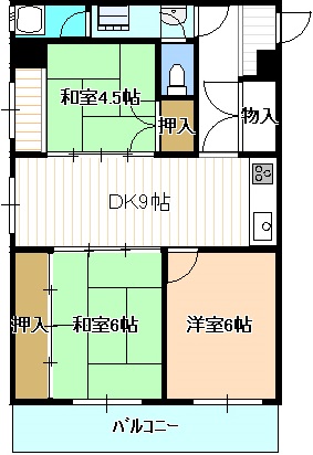 アポロ第二万恵マンションの間取り