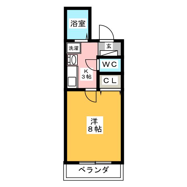 鍛冶町ハイツの間取り