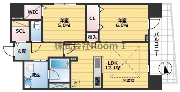 ＩＢＣ　Ｒｅｓｉｄｅｎｃｅ　Ｗｅｓｔの間取り