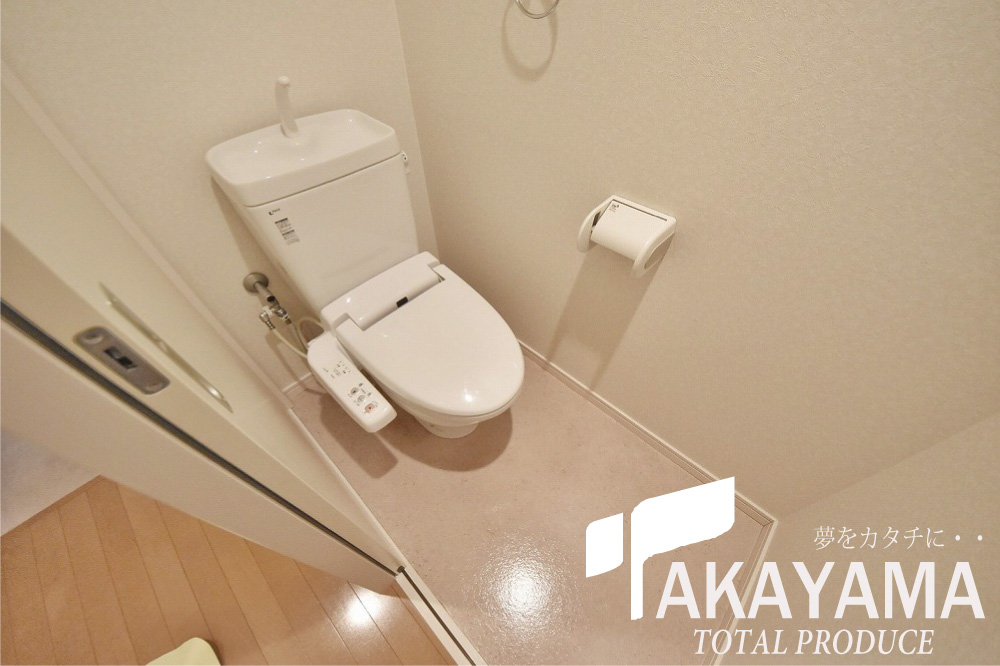 洗面設備　トイレ、ウォシュレット搭載の清潔感あるトイレです★