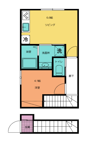 あすと五十人町IIの間取り写真