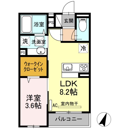 ラ　シャンブルの間取り