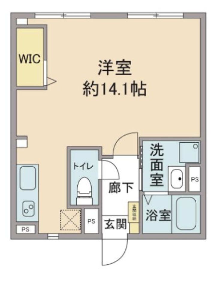 立川市上砂町のアパートの間取り