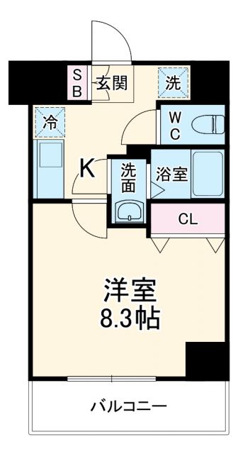 MELDIA CREST TAPP 新大阪 WESTの間取り