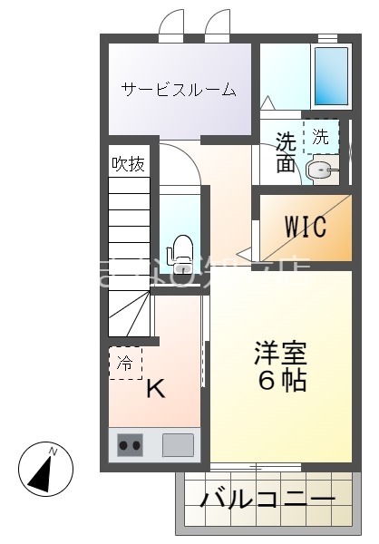 フィオーレ中前田の間取り