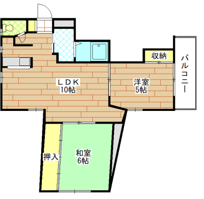 USフラットの間取り