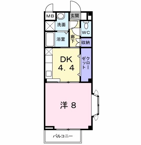 北九州市門司区旧門司のアパートの間取り