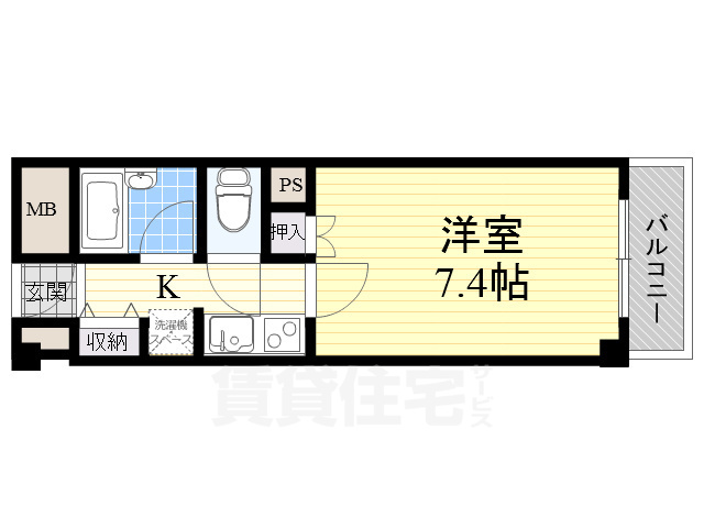 茨木市若草町のマンションの間取り