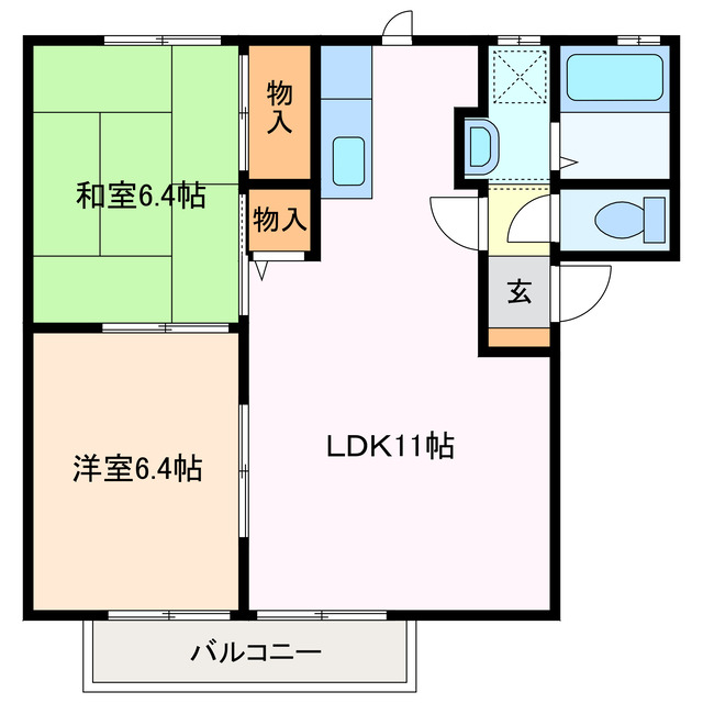 プレステージすずか B棟の間取り