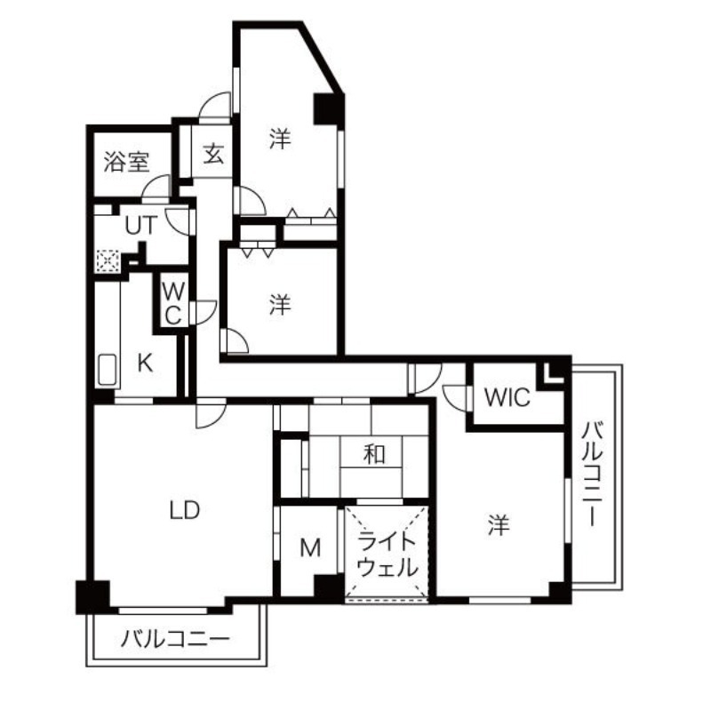 パークヒルズ南10条の間取り