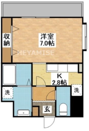 長崎市住吉町のマンションの間取り