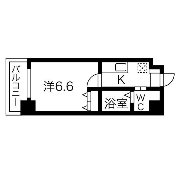 大阪市西成区岸里東のマンションの間取り