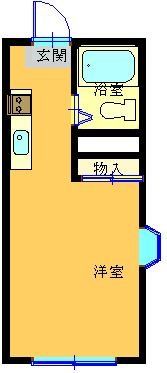 北葛飾郡松伏町大字築比地のアパートの間取り