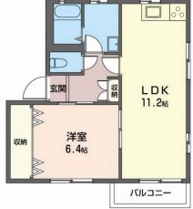 松本市井川城のアパートの間取り