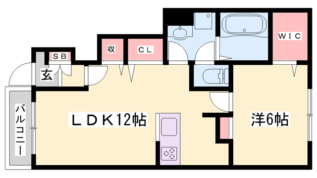 プルミエルAの間取り