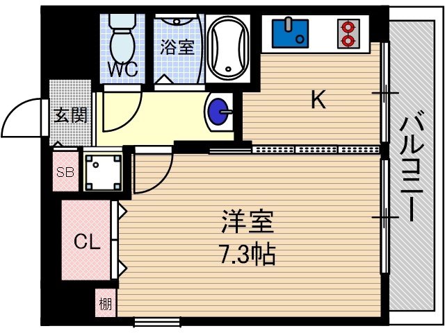 アライブ千里丘の間取り