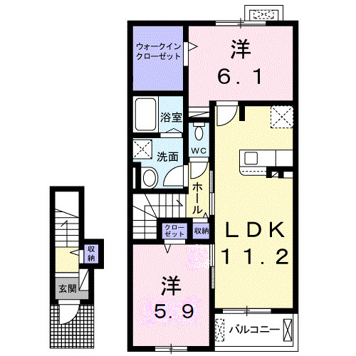 フィア クレーIVの間取り