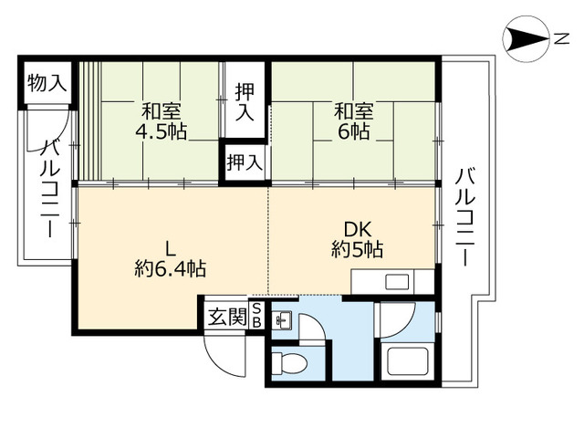 ＵＲ中央台の間取り