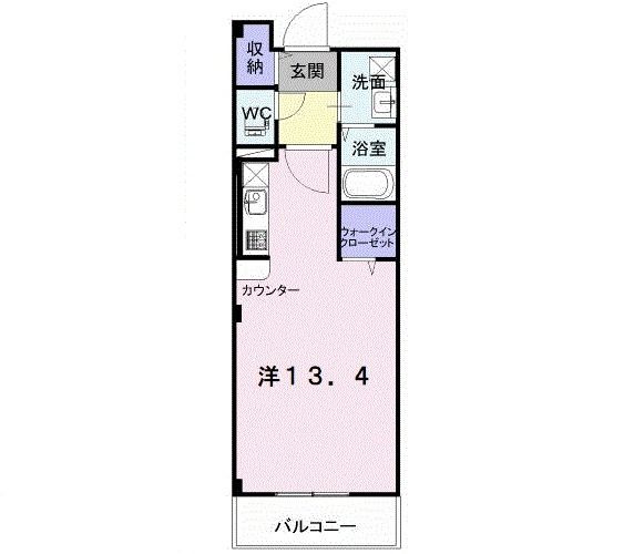 京田辺市草内大切のマンションの間取り