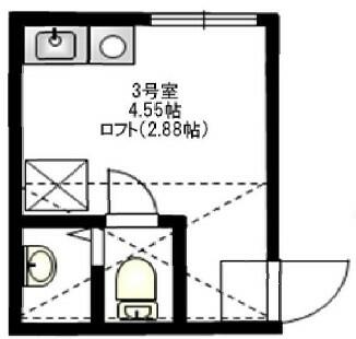 川崎市川崎区浜町のアパートの間取り