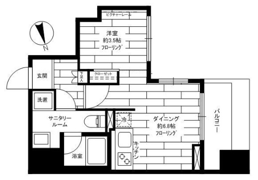 ステージグランデ蔵前の間取り