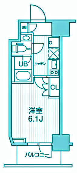 JMFレジデンス北品川の間取り