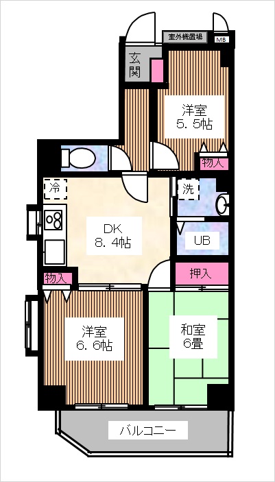 ミレニアム中十条の間取り