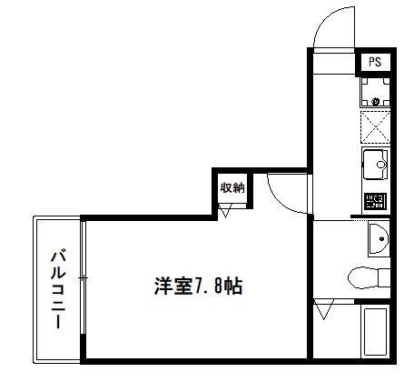 京都市上京区下之町のマンションの間取り