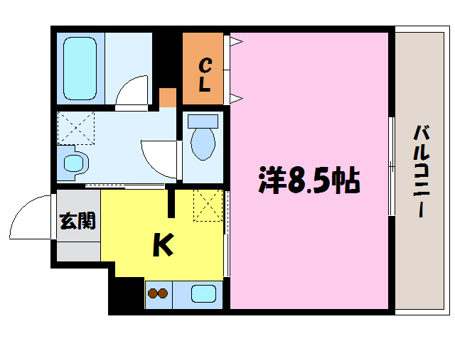 野洲市久野部のマンションの間取り