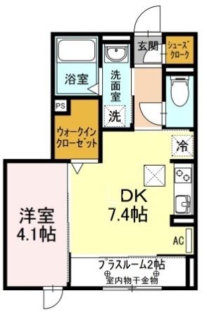 知立市山屋敷町のアパートの間取り