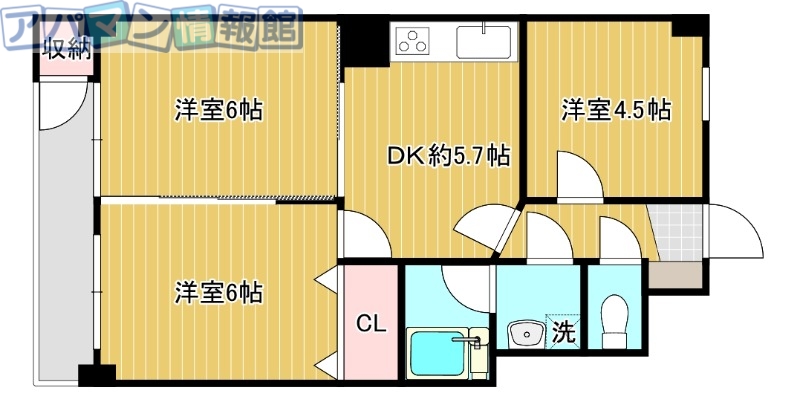 新潟南マンションの間取り