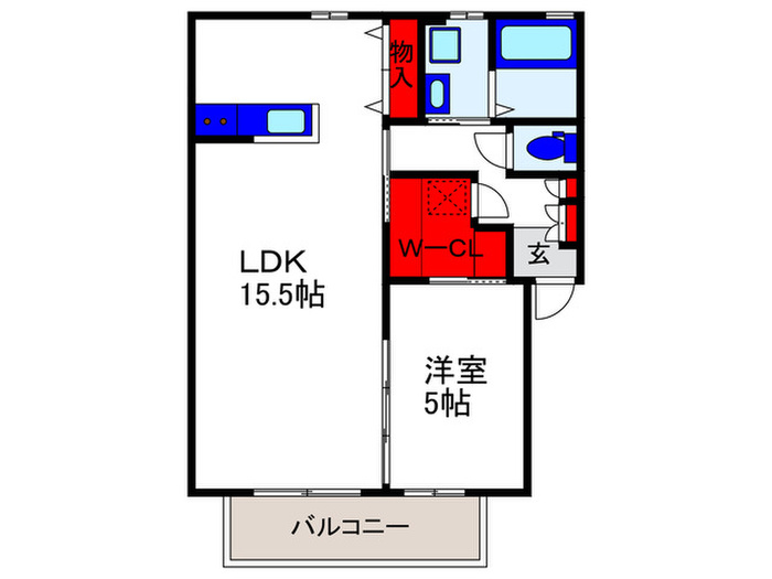 フロ－ラ緑地の間取り
